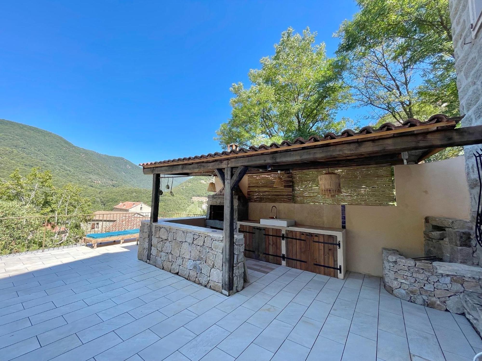 Casa Arena Authentique Maison De Village Avec Piscine Au Coeur De L'Alta Rocca - Zoza Esterno foto
