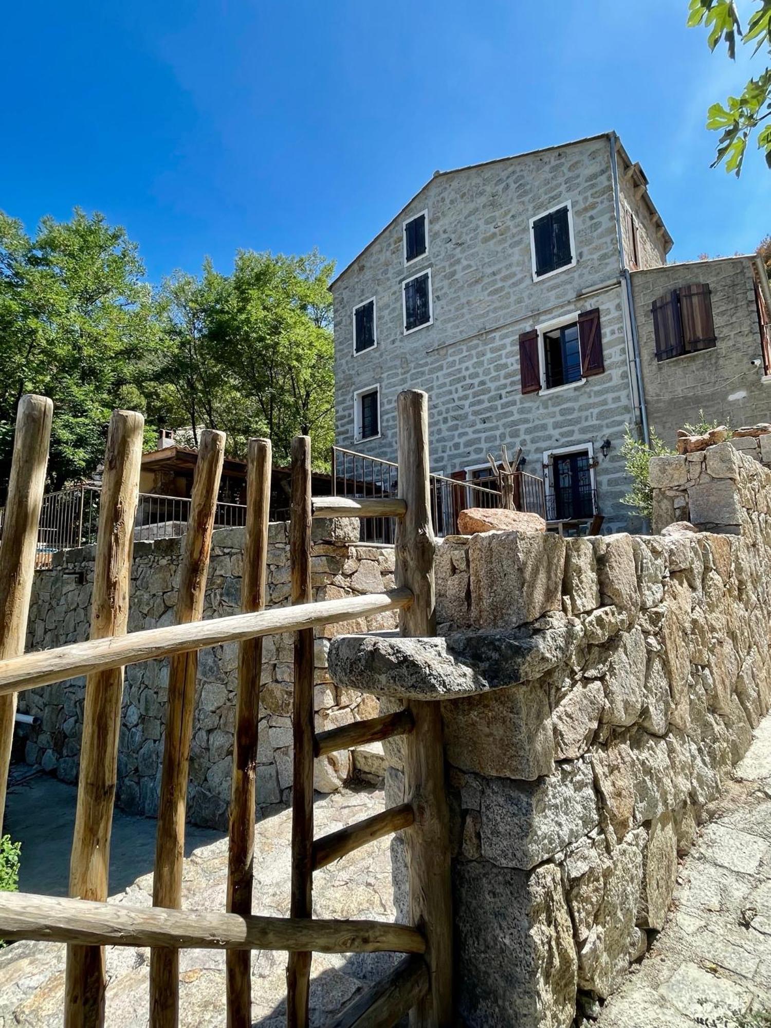 Casa Arena Authentique Maison De Village Avec Piscine Au Coeur De L'Alta Rocca - Zoza Esterno foto
