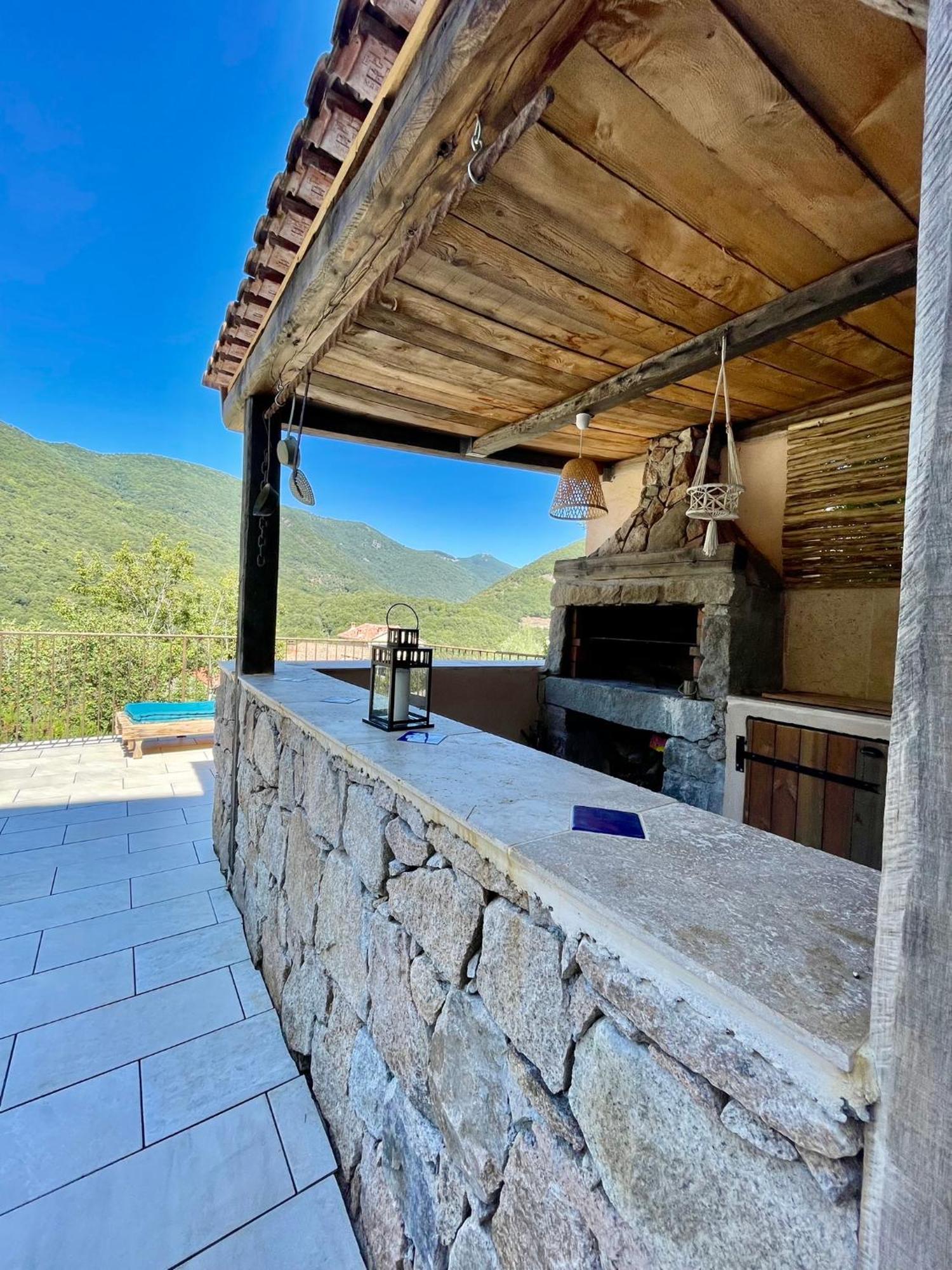 Casa Arena Authentique Maison De Village Avec Piscine Au Coeur De L'Alta Rocca - Zoza Esterno foto