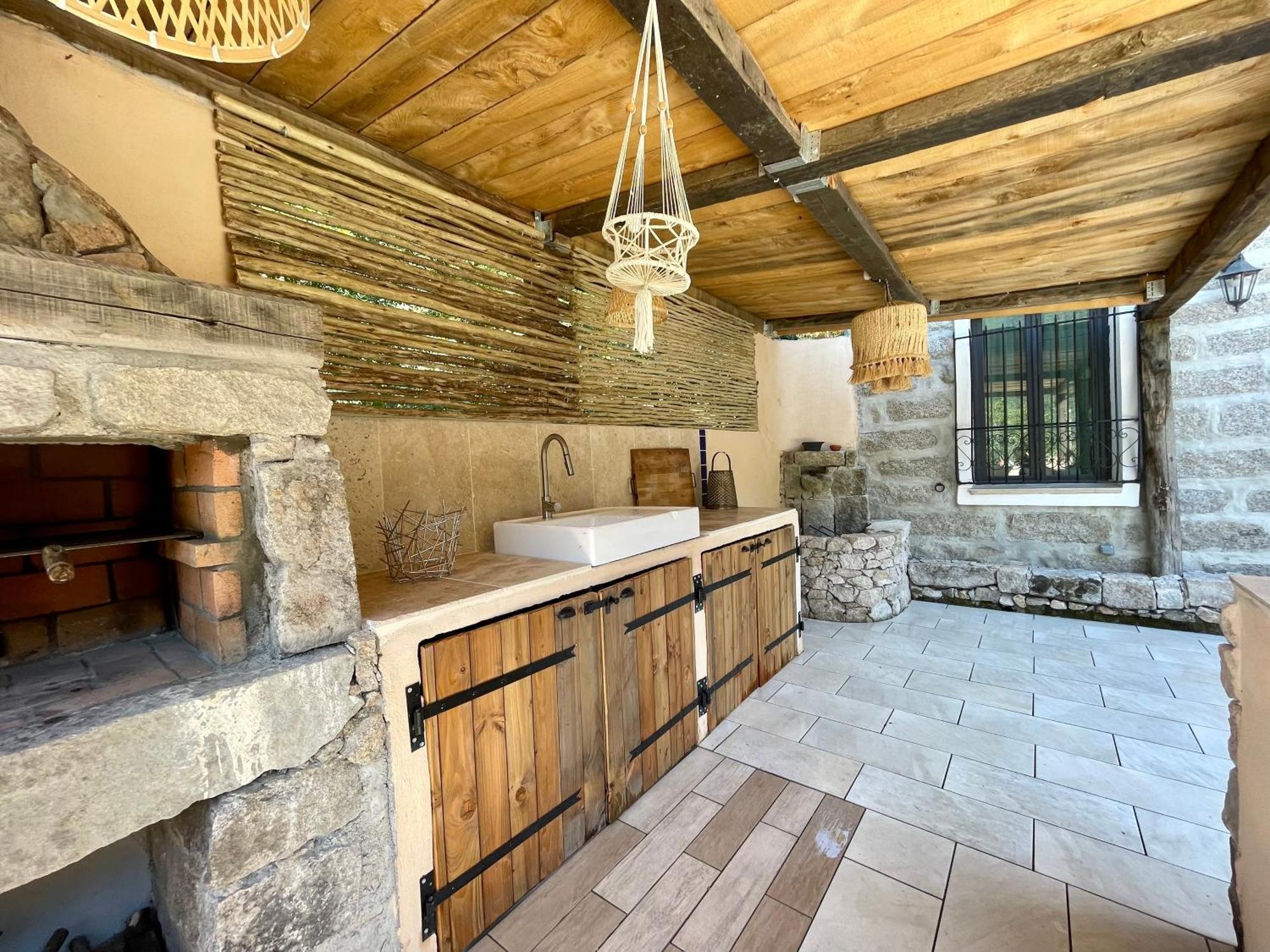 Casa Arena Authentique Maison De Village Avec Piscine Au Coeur De L'Alta Rocca - Zoza Esterno foto