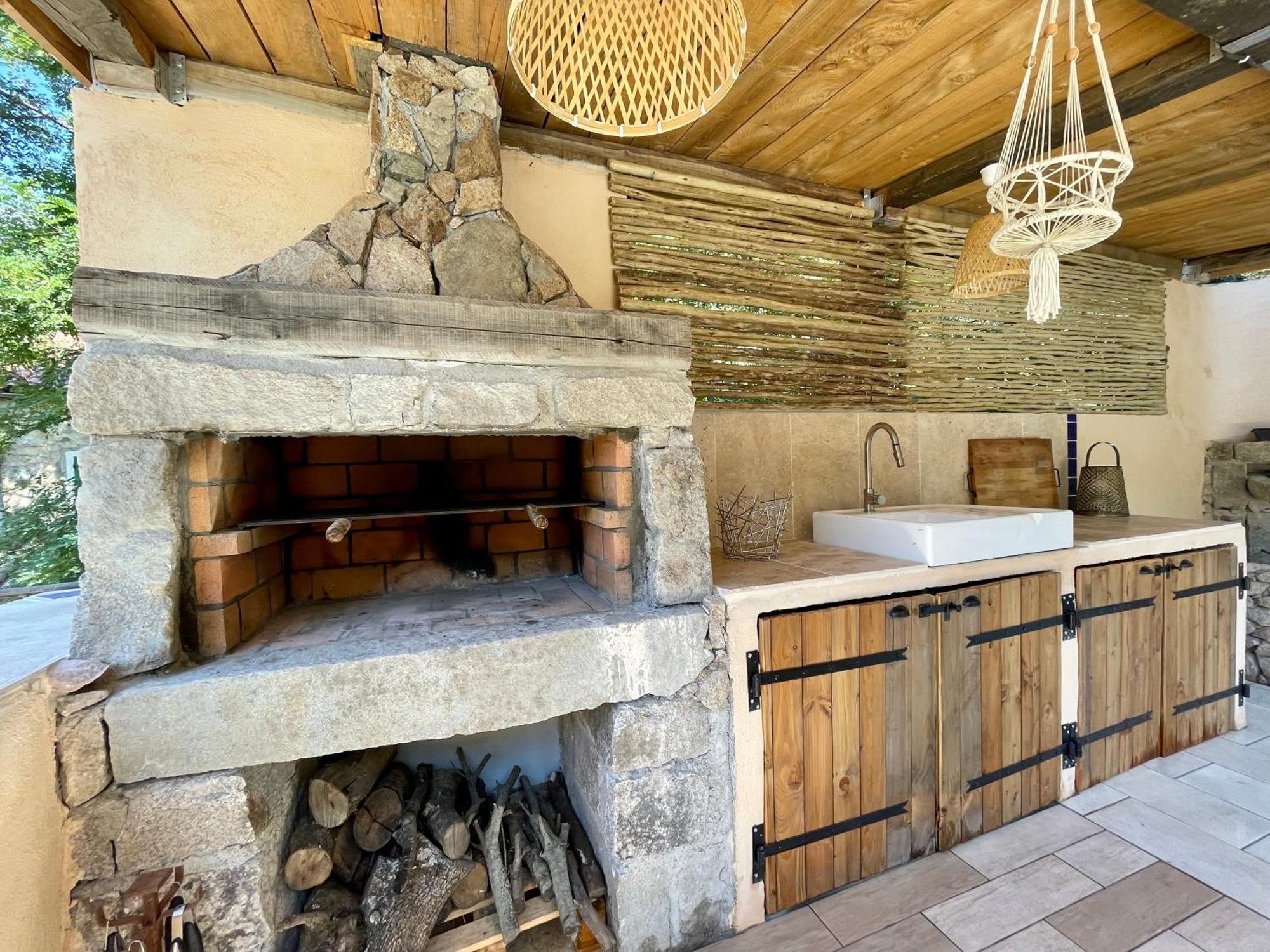 Casa Arena Authentique Maison De Village Avec Piscine Au Coeur De L'Alta Rocca - Zoza Esterno foto