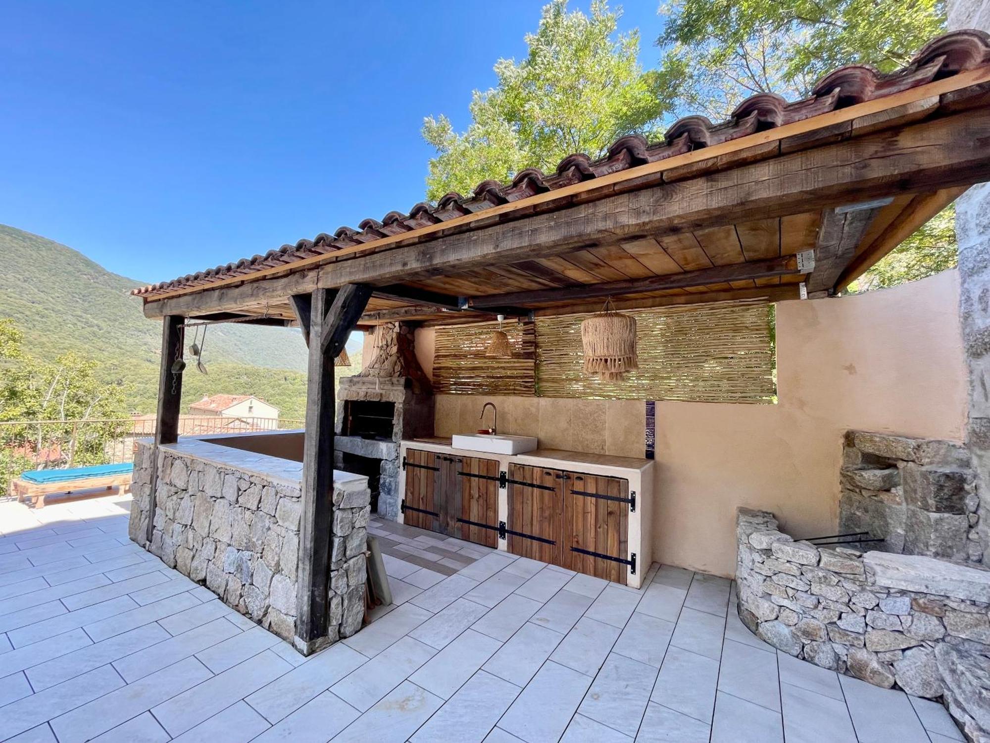 Casa Arena Authentique Maison De Village Avec Piscine Au Coeur De L'Alta Rocca - Zoza Esterno foto