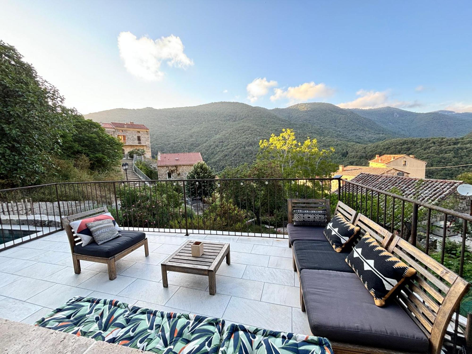 Casa Arena Authentique Maison De Village Avec Piscine Au Coeur De L'Alta Rocca - Zoza Esterno foto